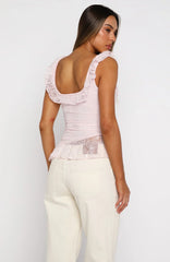 So Iconic Lace Top Baby Pink