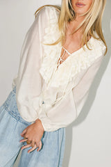 Calispell Sheer Collared Blouse