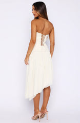 Forever Love Midi Skirt Off White