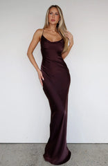 Over My Head Maxi Dress Chocolate