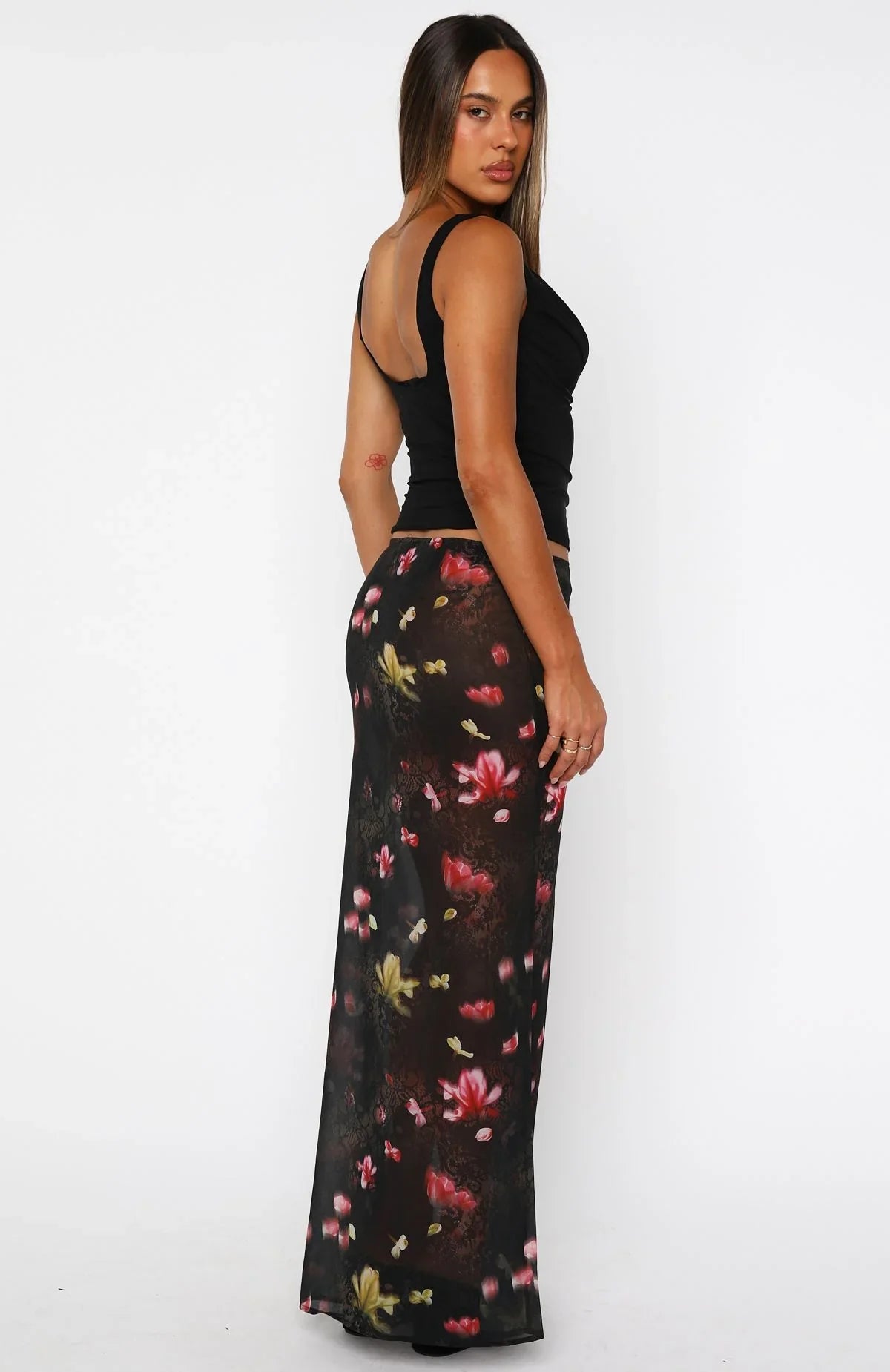 Sunday Strolls Maxi Skirt Lace And Bloom