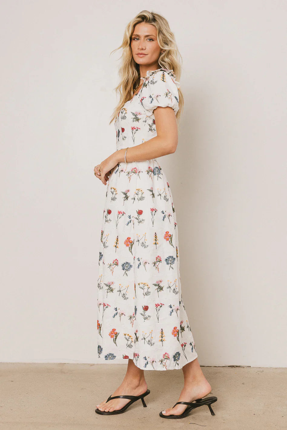 Jayce Embroidered Floral Maxi Dress