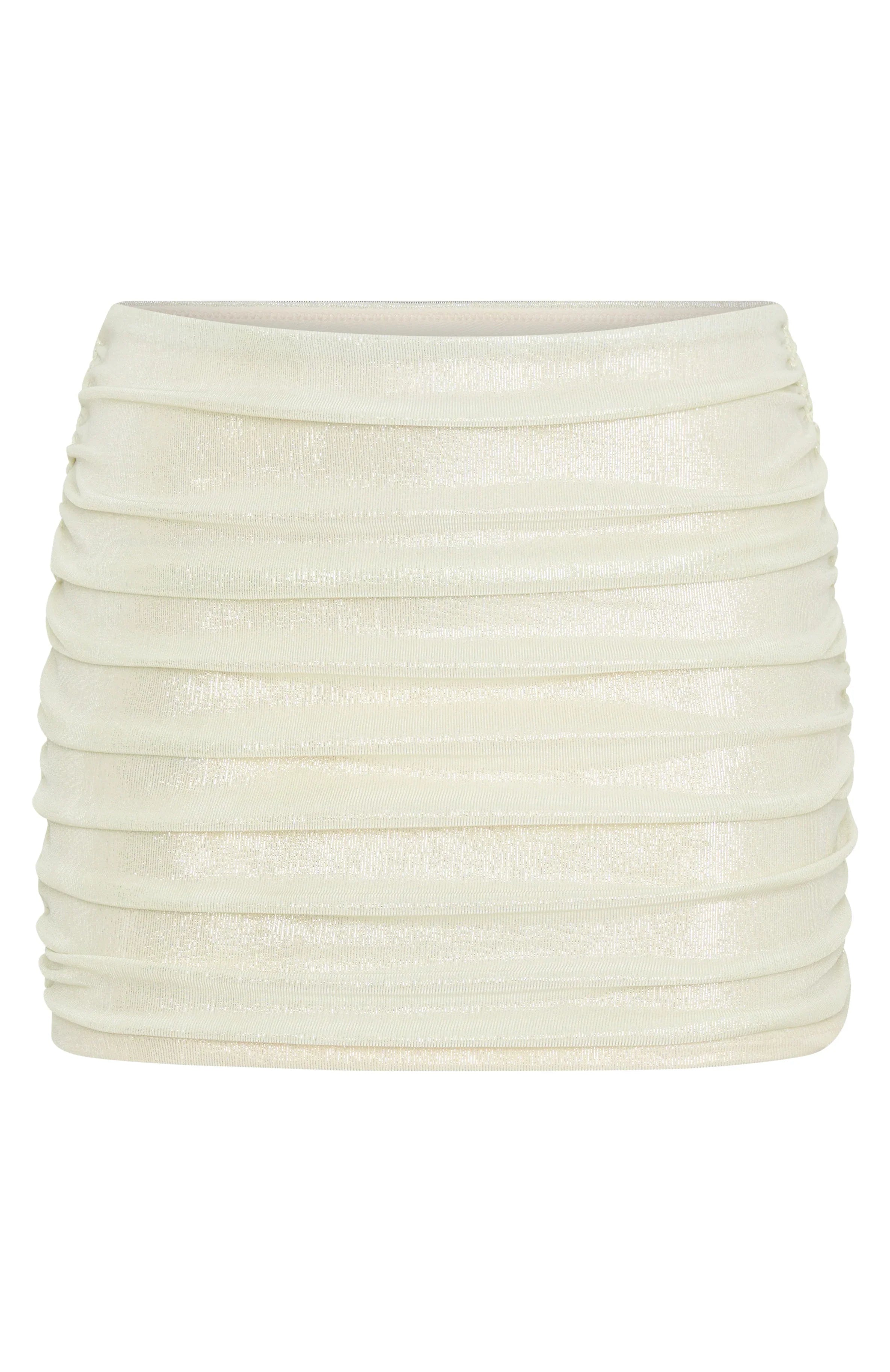 Valencia Vibes Mini Skirt Pearl