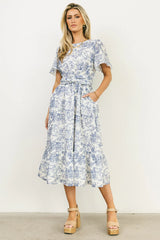 Theresa Floral Midi Dress