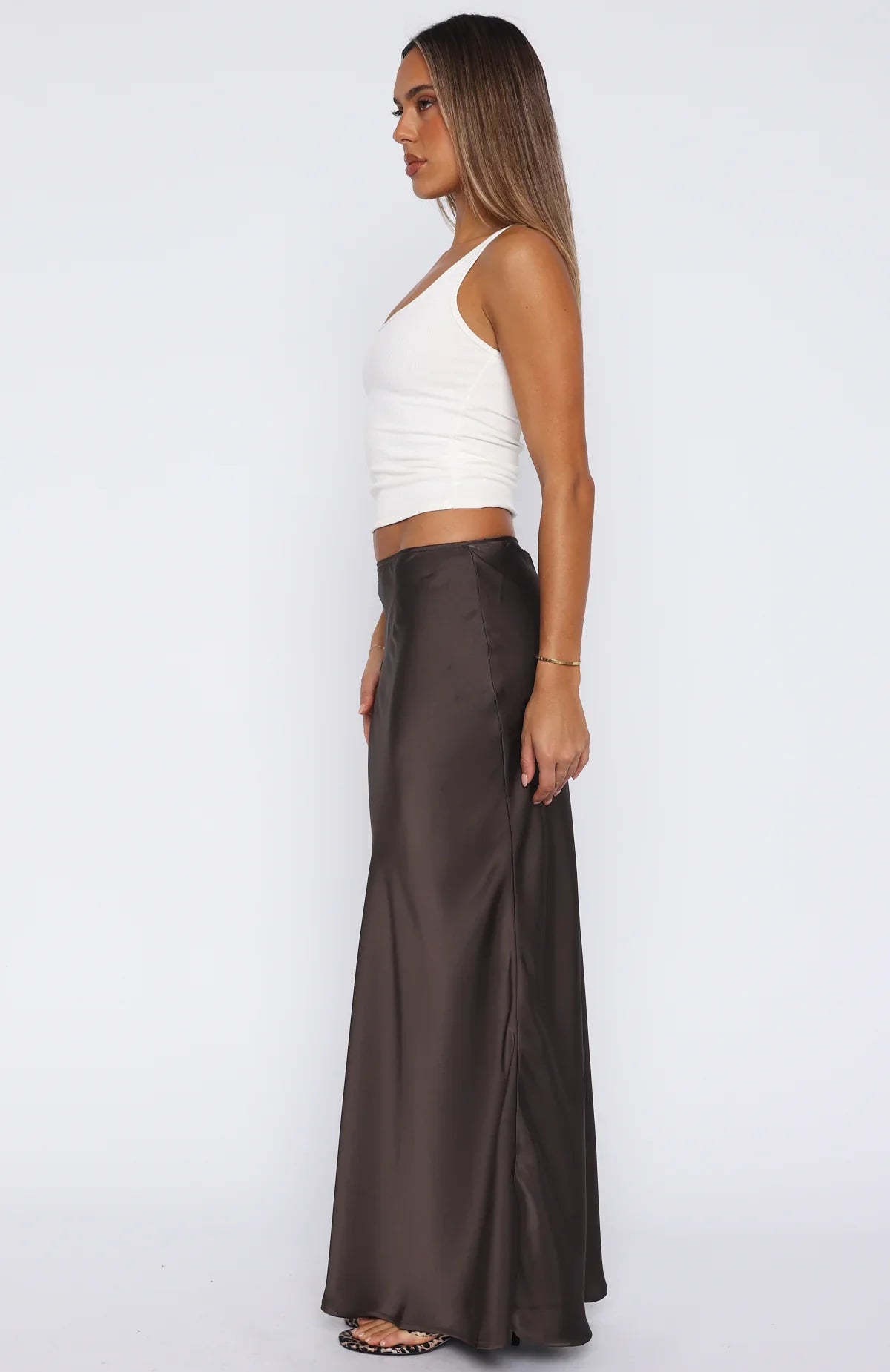 Keep Coming Back Maxi Skirt Charcoal