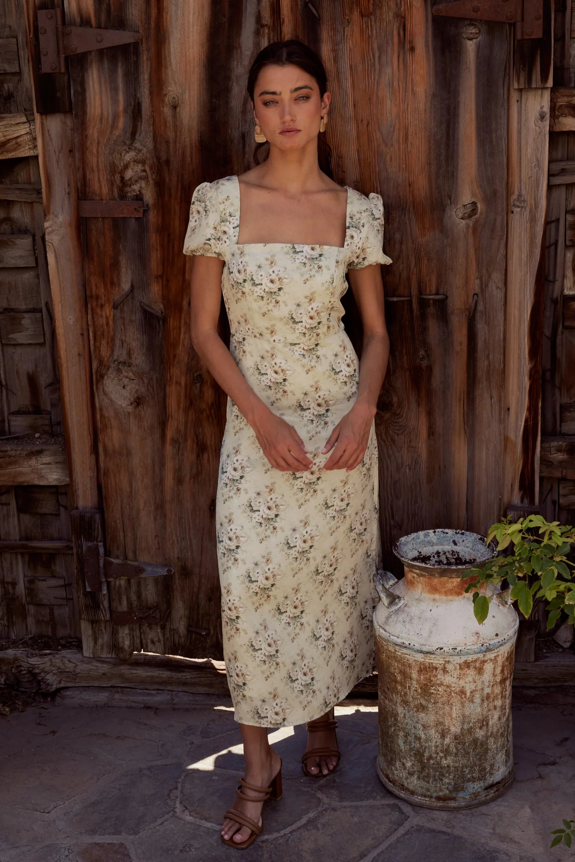 Ayden Floral Midi Dress
