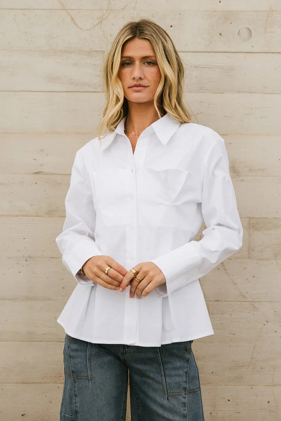 Valerie Corseted Button Up