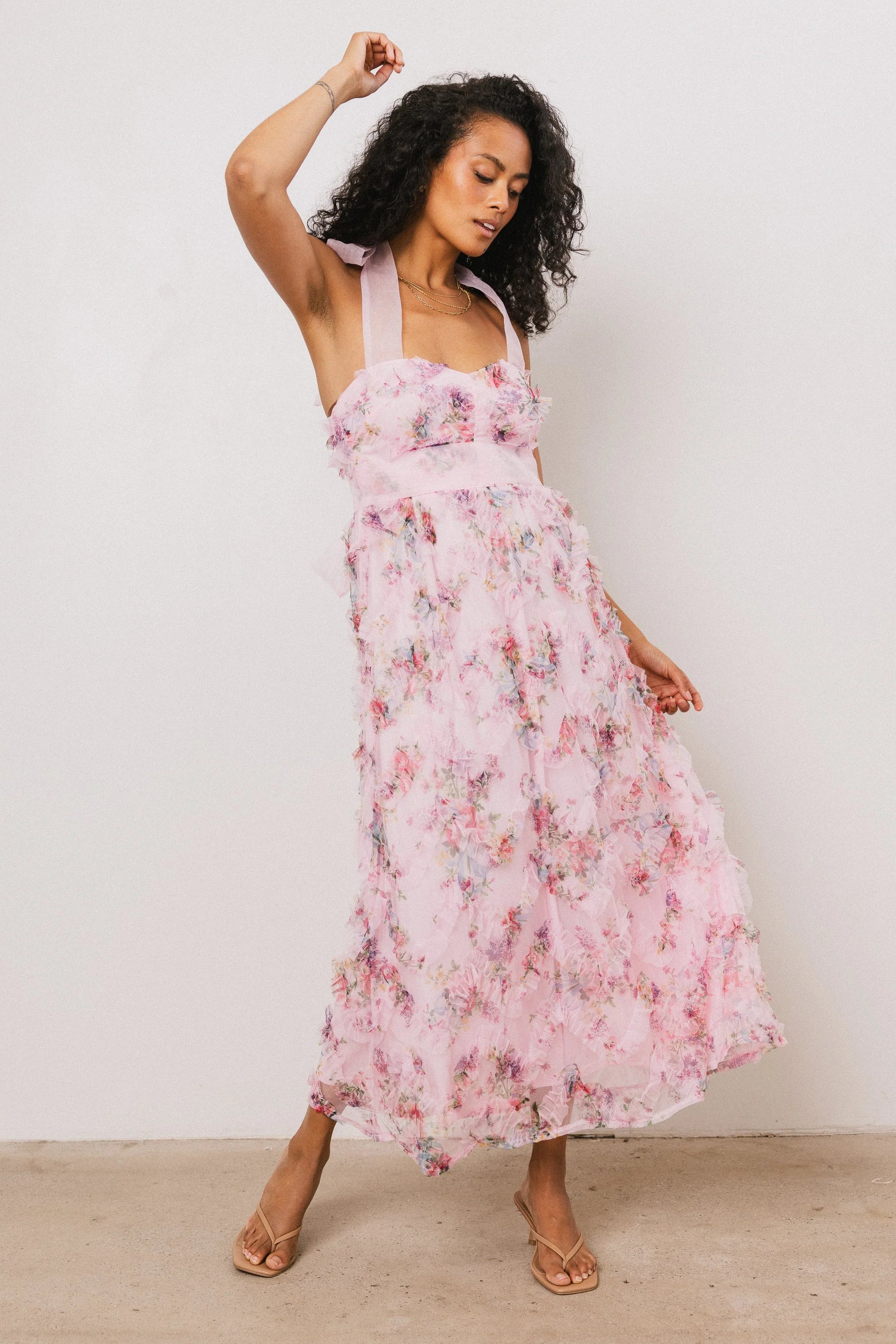 Brynn Ruffle Midi Dress