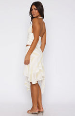 Crazy Romantic Midi Skirt Citrus Stripe